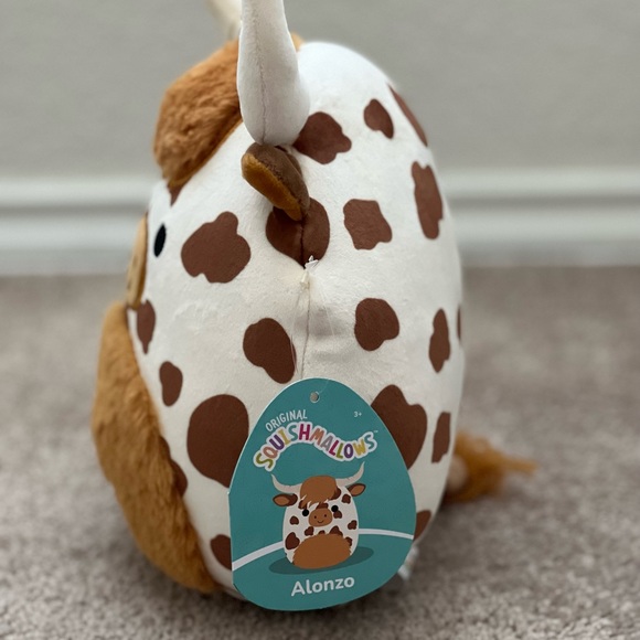 New 8” Alonzo the Highland Cow Squishmallows - Picture 4 of 7